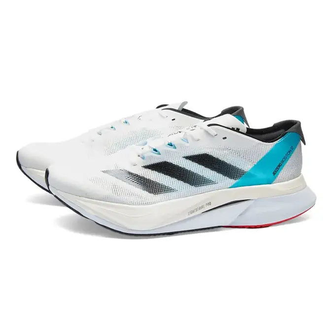 adidas Adizero Boston 12 White Light Aqua | Where To Buy | ID4237 | The ...