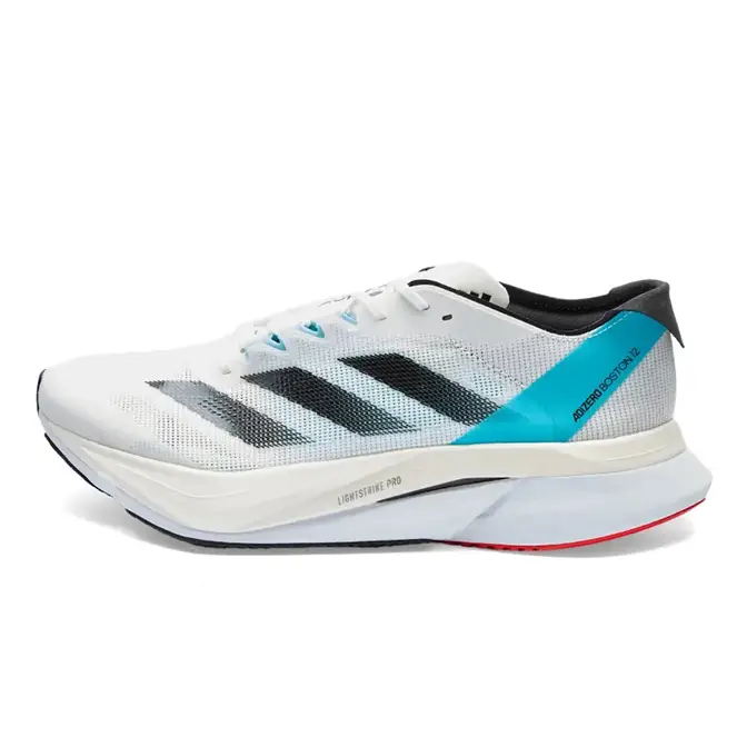 adidas Adizero Boston 12 White Light Aqua | Where To Buy | ID4237 | The ...