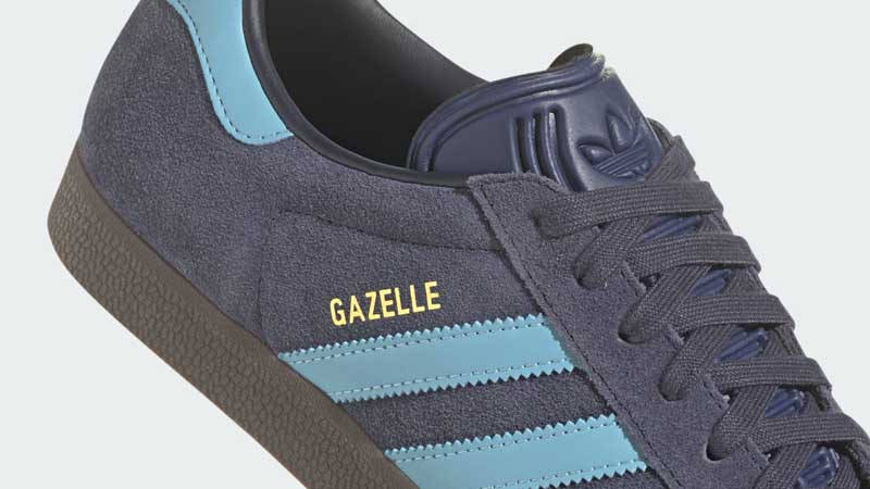 adidas Gazelle Blue Gum Closeup