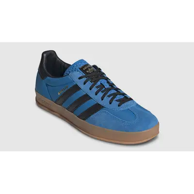 Adidas originals gazelle super trainers outlet in blue with dark gum