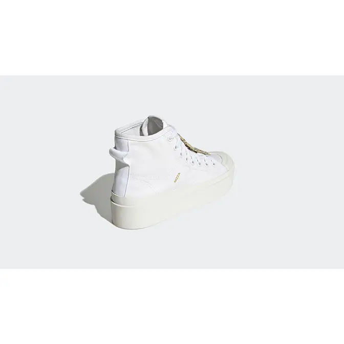 adidas Originals ZX 1K Boost Sneaker in Triple-Weiß back