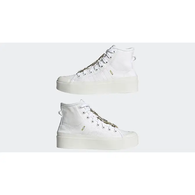 adidas Originals ZX 1K Boost Sneaker in Triple-Weiß back