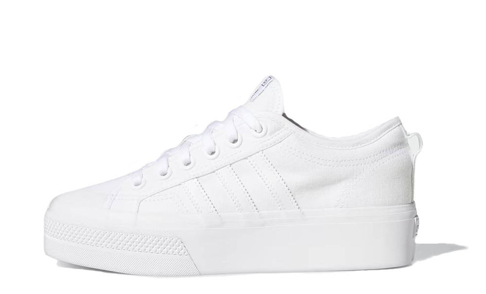 adidas Nizza Platform Triple White