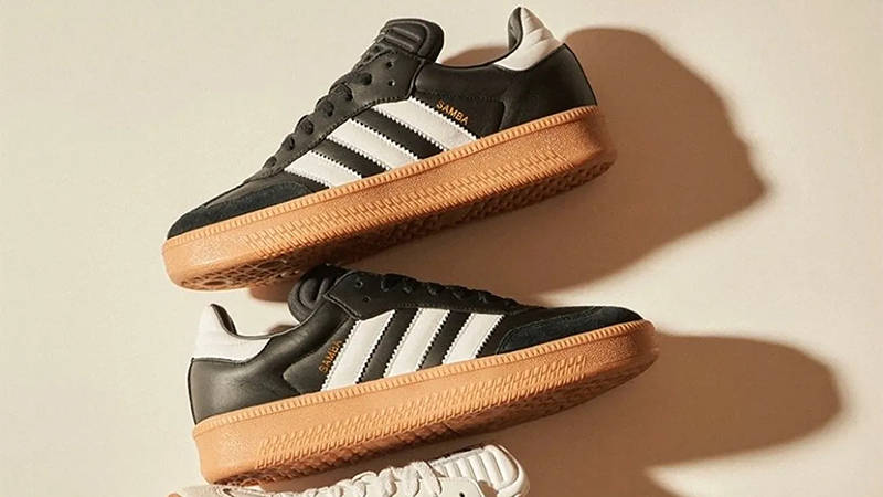 adidas Samba XLG Black White Gum Side