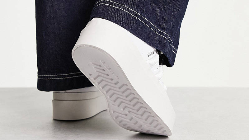 adidas Superstar Bonega Platform Triple White back