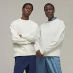 adidas Y-3 Organic Cotton Terry Crew Sweatshirt Off White Feature