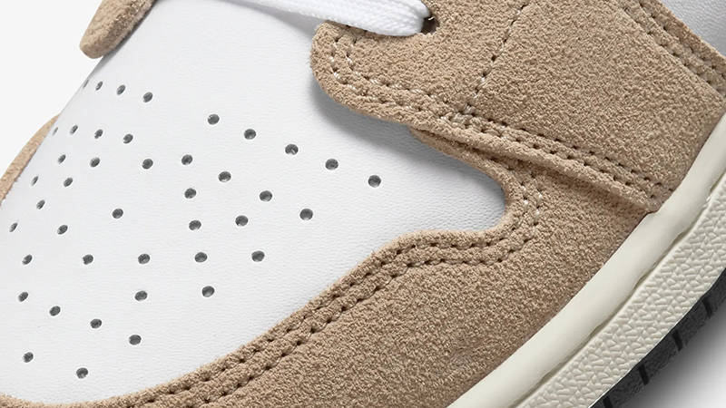 Air Jordan 1 Low GS Brown Elephant DZ4130-201 Detail