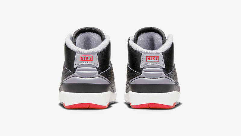 Air Jordan 2 Toddler Black Cement DQ8563-001 Back