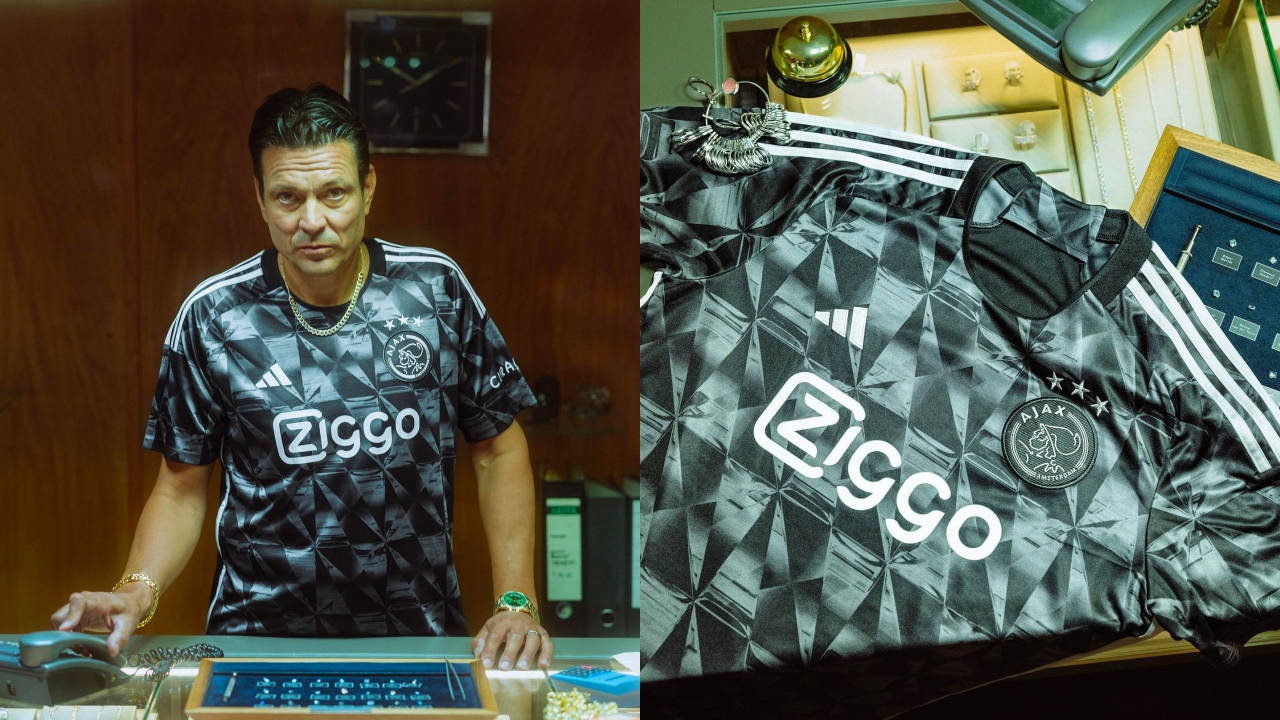 The 2023/2024 Ajax third jersey, inspired by the 'diamonds' of the