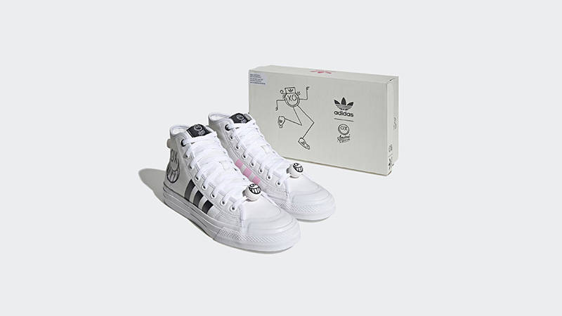 Andre Saraiva x adidas Nizza Hi RF White with box