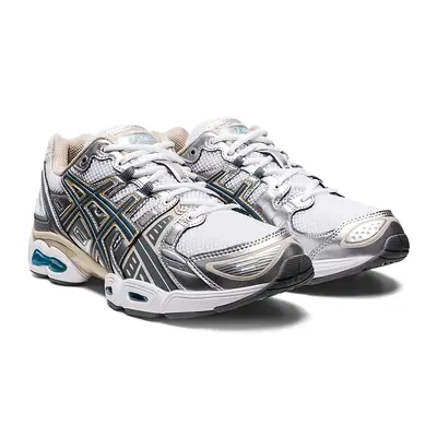 Ténis ASICS GEL-Pulse 11 MX bege azul vermelho Steel Grey 1201A424-102 Front