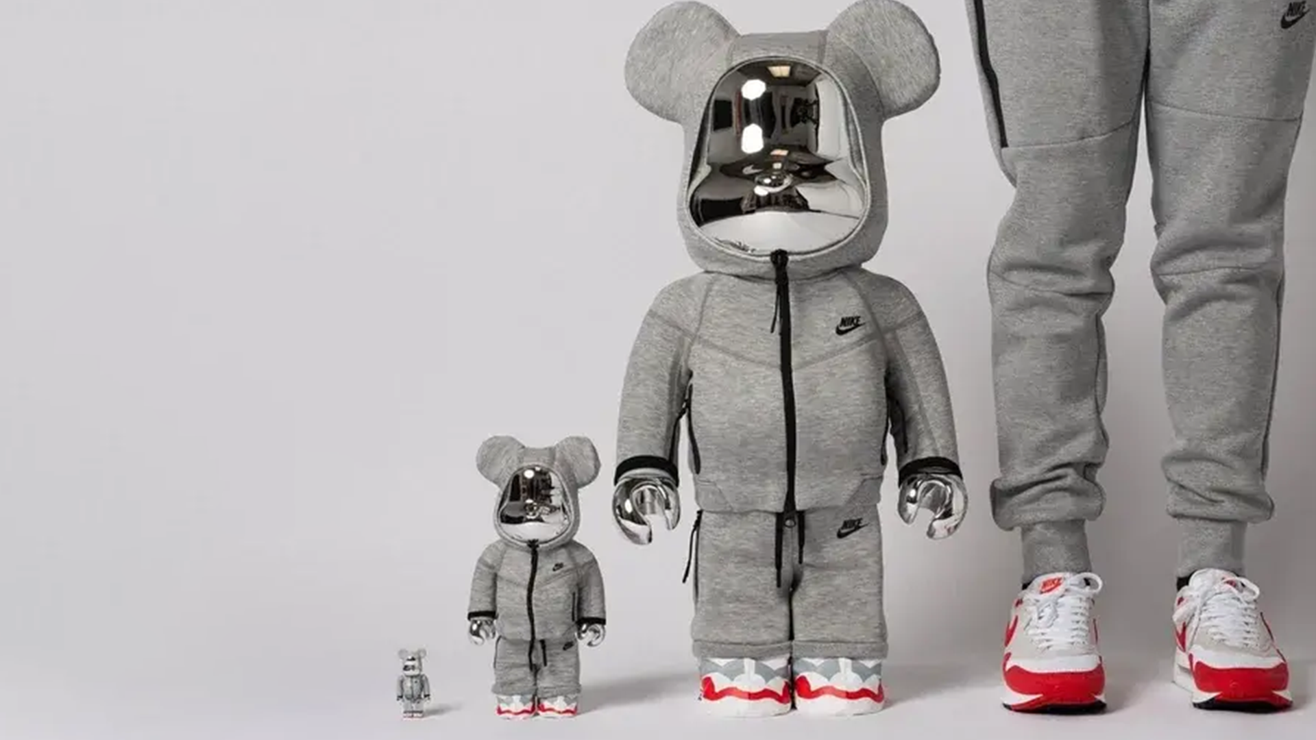 MEDICOM TOY's New BE@RBRICK Comes Wrapped In Nike Tech Fleece