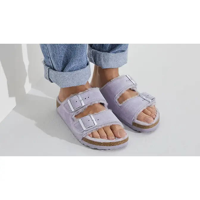 birkenstock arizona purple fog