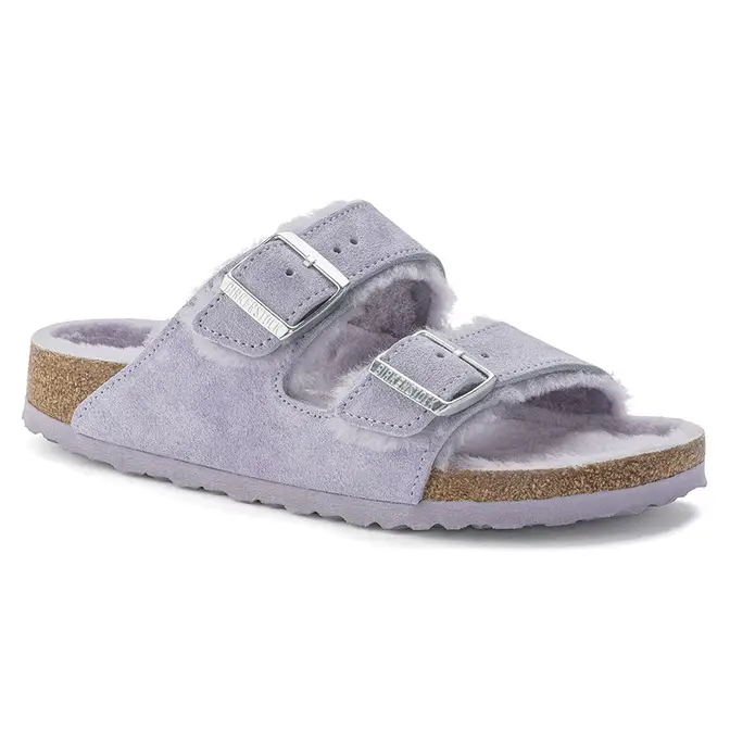 Birkenstock Arizona Shearling Purple Fog 1023256 Side