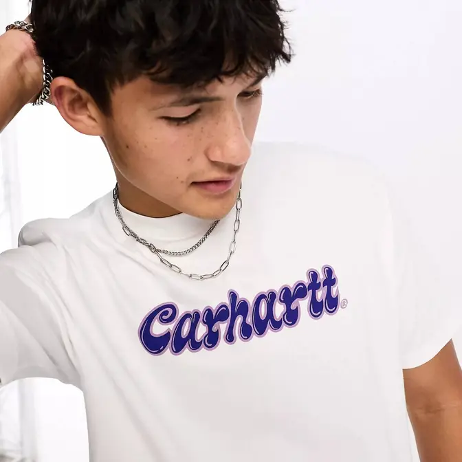 Carhartt WIP liquid script t-shirt White logo