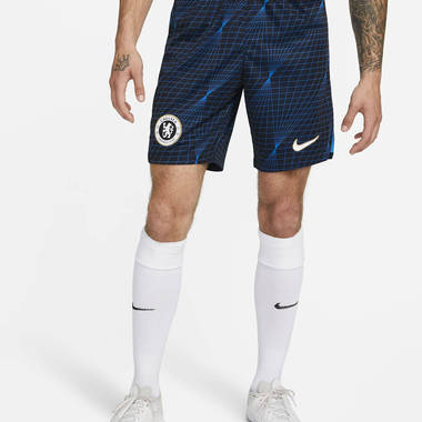 Nike Chelsea F.C. 2023/24 Stadium Away Dri-FIT Football Shorts chelsea fc 2023 24 stadium away nike dri fit football shorts soar feature w380 h380