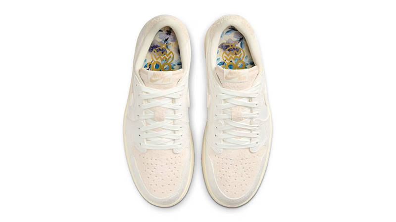 Chris Paul x Air Jordan 1 Low OG Give Them Flowers FZ0455-200 Top