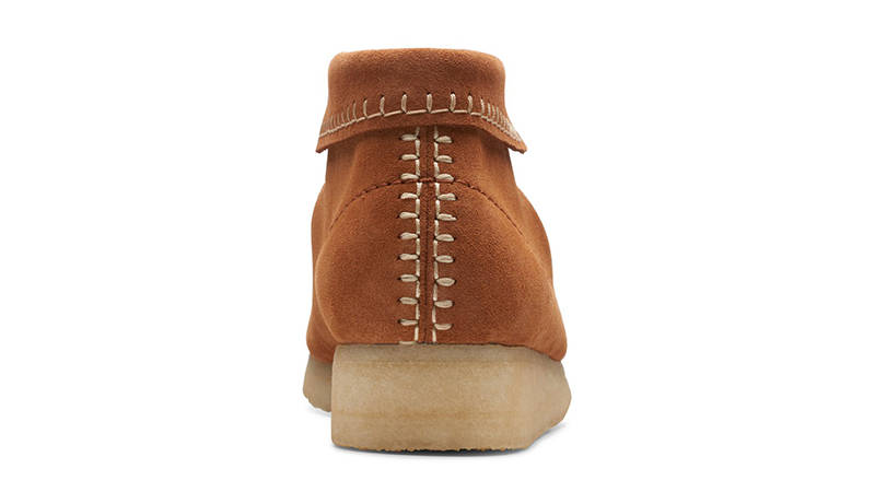 Clarks Wallabee Stitch Boots Ginger Suede 26173986 Back