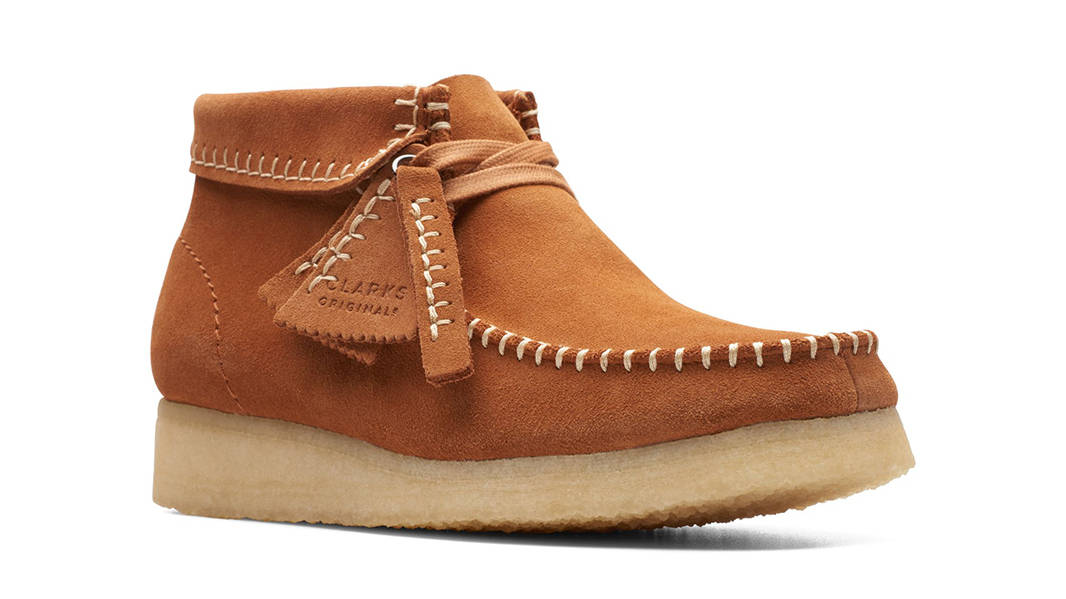 Clarks Wallabee Stitch Boots Ginger Suede 26173986 Front