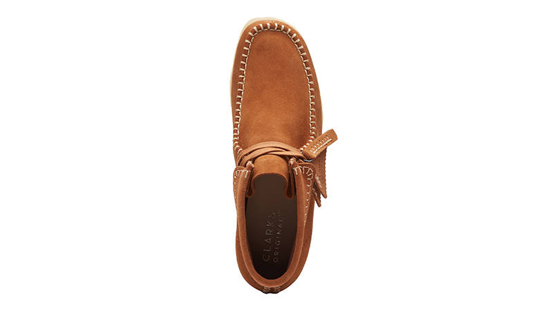 Clarks Wallabee Stitch Boots Ginger Suede 26173986 Top