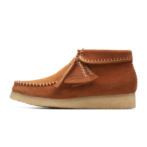 Clarks Wallabee Stitch Boots Ginger Suede 26173986