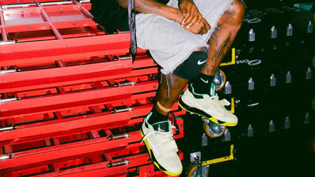 The Travis Scott x Jordan "Cut the Check" Appears in a Neutral, Black and Yellow Colourway
