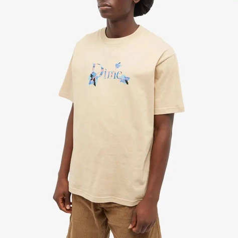Dime Classic Leafy T-Shirt Sand Front
