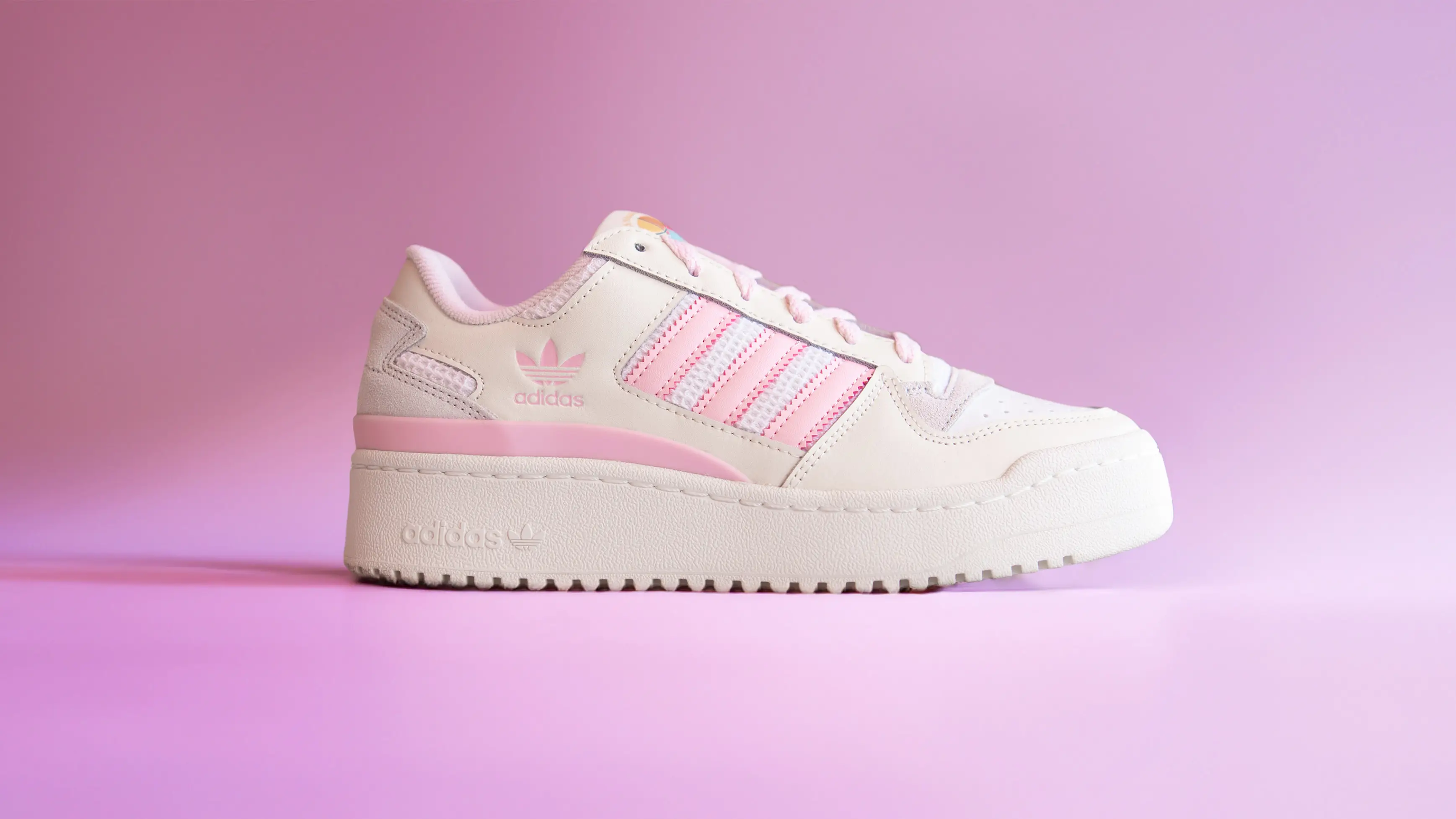 adidas gazelle cutout w lady on facebook cover Continues With This Cream & Pink adidas Forum Bold