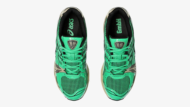 GmbH x ASICS Gel-Kayano Legacy Coriander Green Gold Top