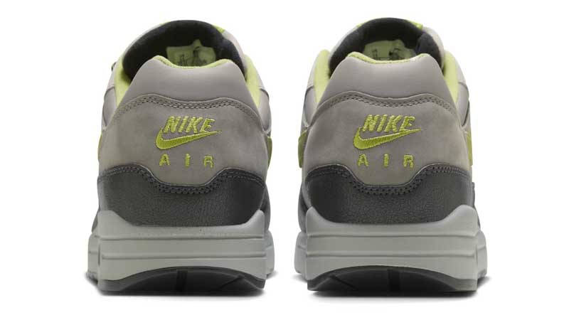 HUF x Nike Air Max 1 Grey Green Back