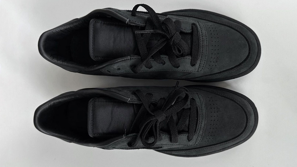 Image via JJJJound JJJJound x Reebok Club C 85 Black