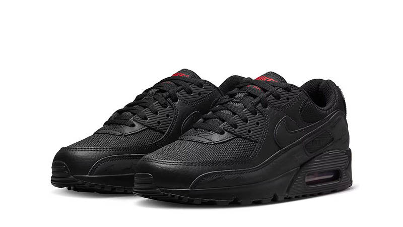 Air max 90s 2025 black and red