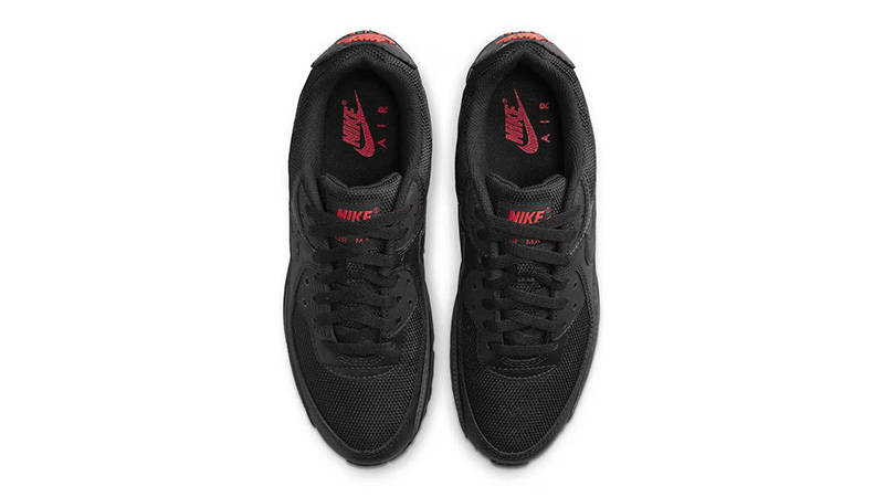 Nike Air Max 90 Black Red Reflective middle