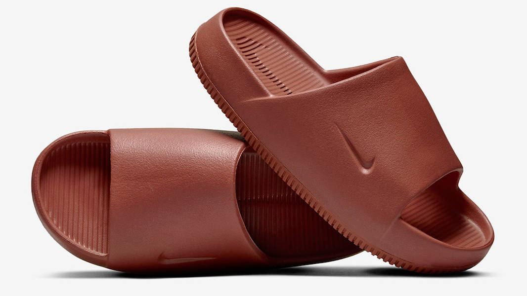 brown nike slides