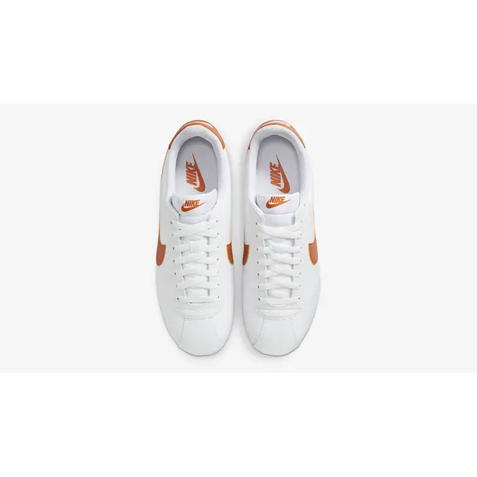 Nike cortez 2024 orange swoosh