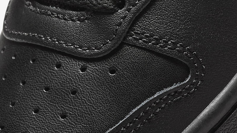 Nike Court Borough Low 2 GS Triple Black BQ5448-001 Detail