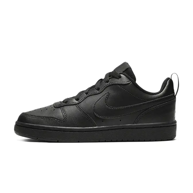 Nike Court Borough Low 2 GS Triple Black | Where To Buy | BQ5448-001 ...