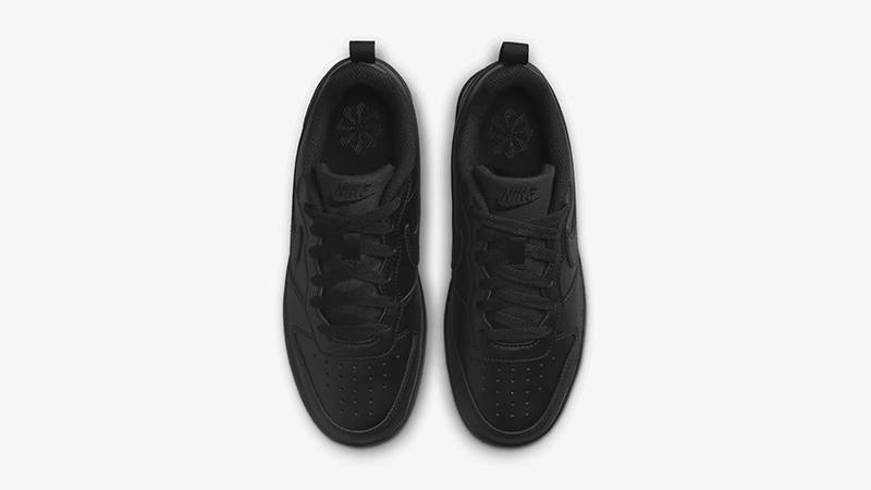 Nike Court Borough Low Recraft GS Triple Black DV5456-002 TOp