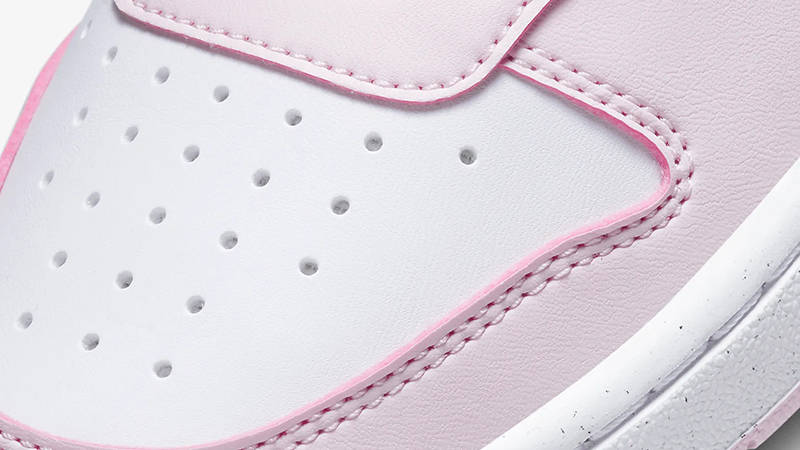 Nike Court Borough Low Recraft GS White Pink Foam DV5456-105 Detail
