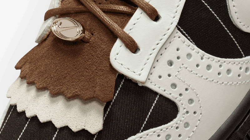 Nike Dunk Low Brogue Black Front Closeup