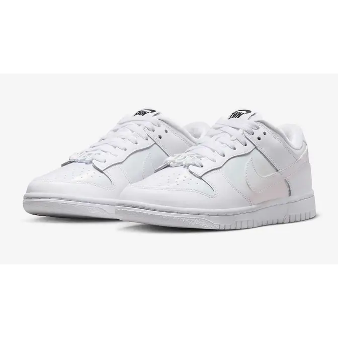 Nike Dunk Low Just Do It Iridescent White | Where To Buy | FD8683-100 ...