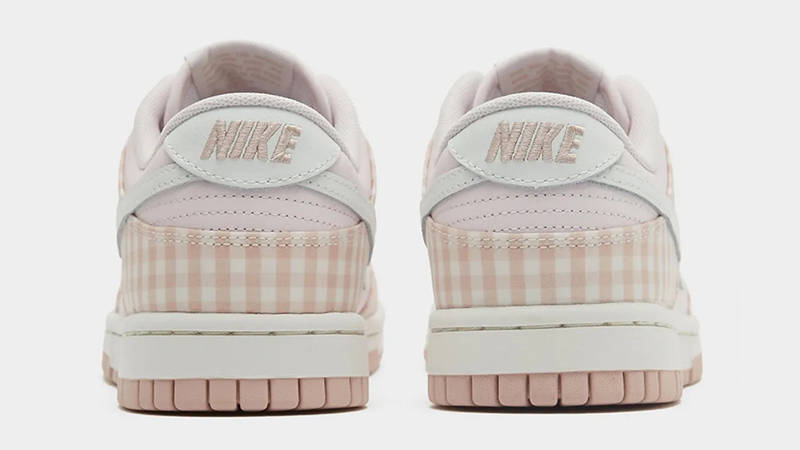 Nike Dunk Low Pink Gingham Back