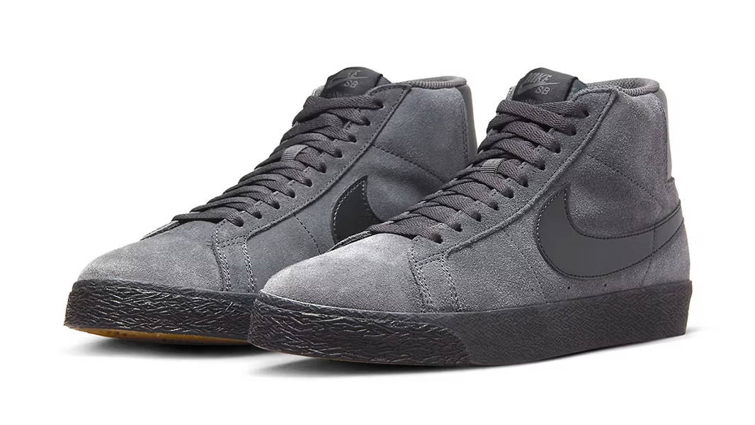 Nike SB Blazer Mid Anthracite Suede FD0731-001 Side