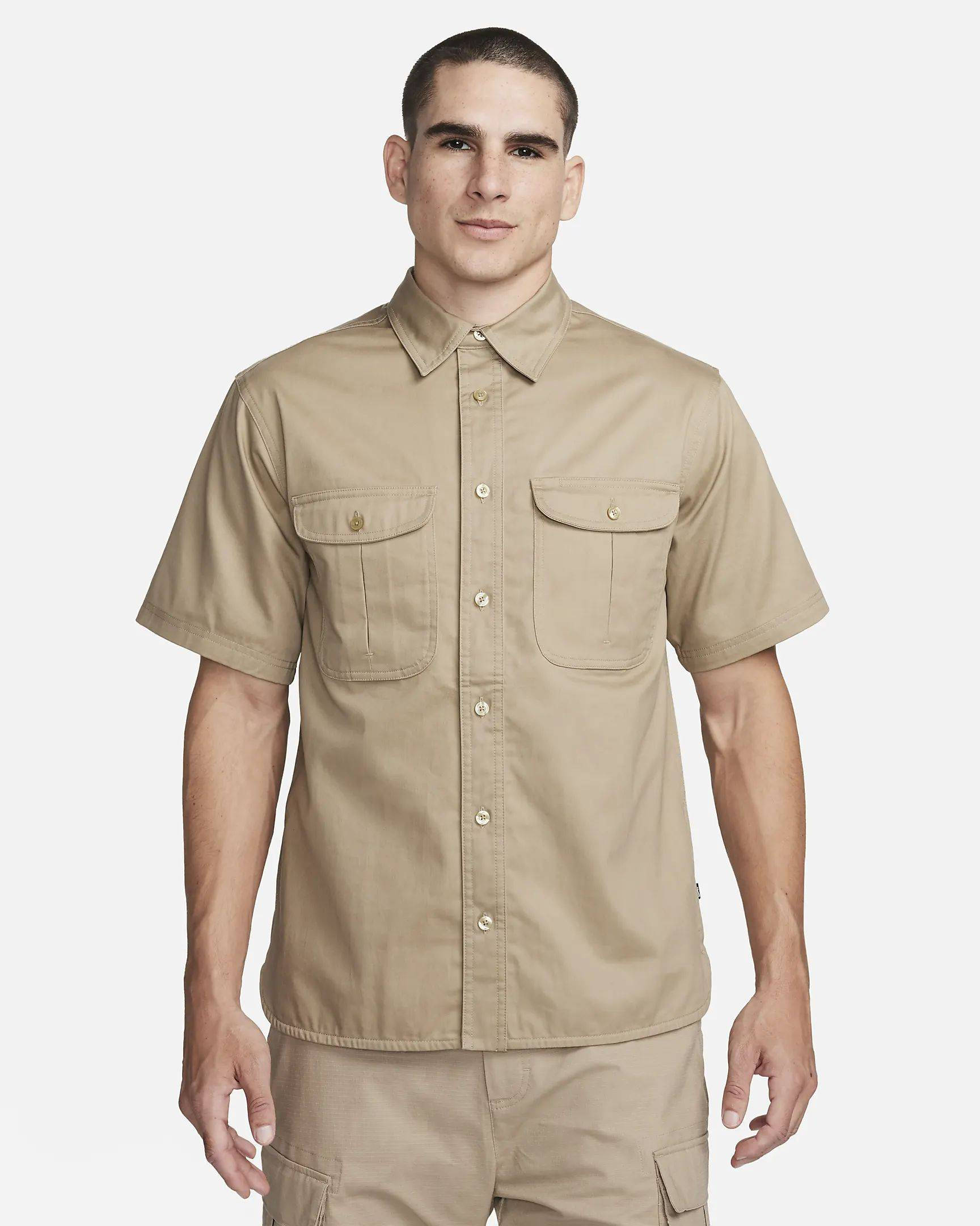 Nike SB Tanglin Short-Sleeve Woven Button-Up Skate Top Where To