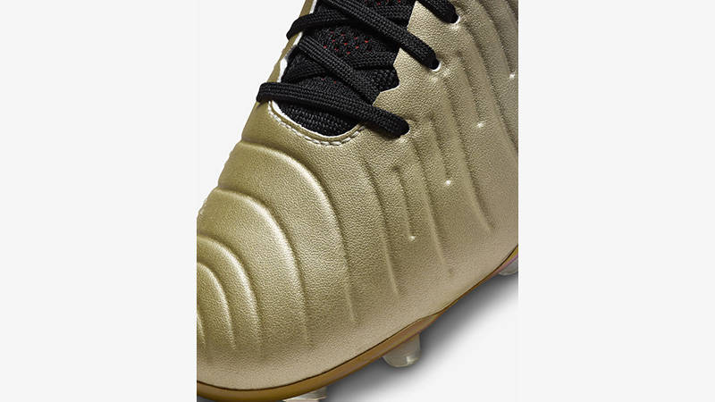 Nike Tiempo Legend 10 Elite Firm-Ground Football Boot Metallic Gold Silk toebox