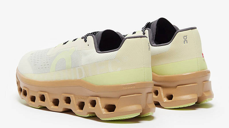 On Running Cloudmonster Cream Dune back
