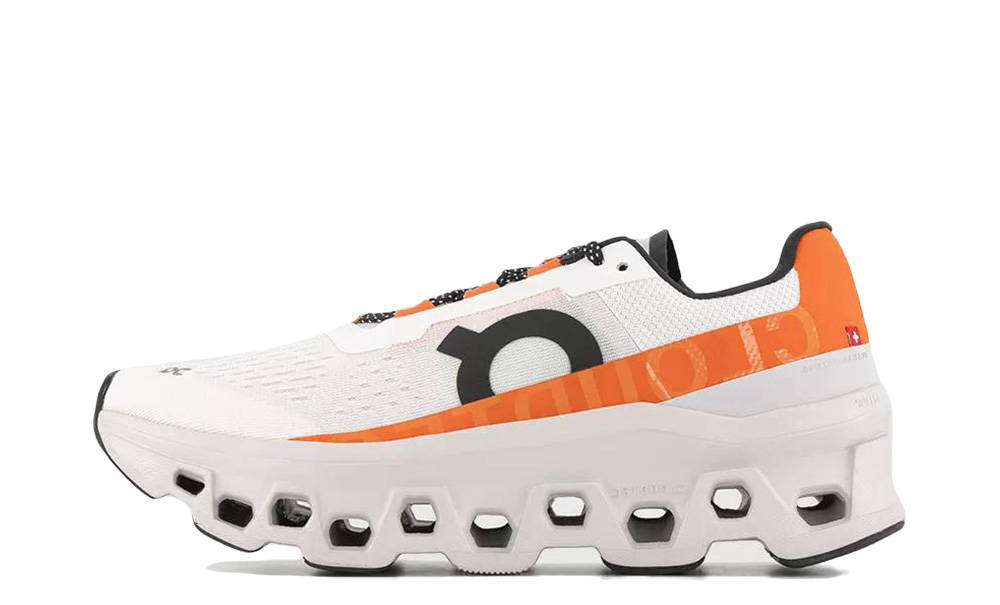 Running shoes white outlet and orange