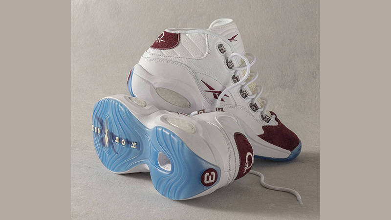 Packer x Reebok Question Mid Burgundy front