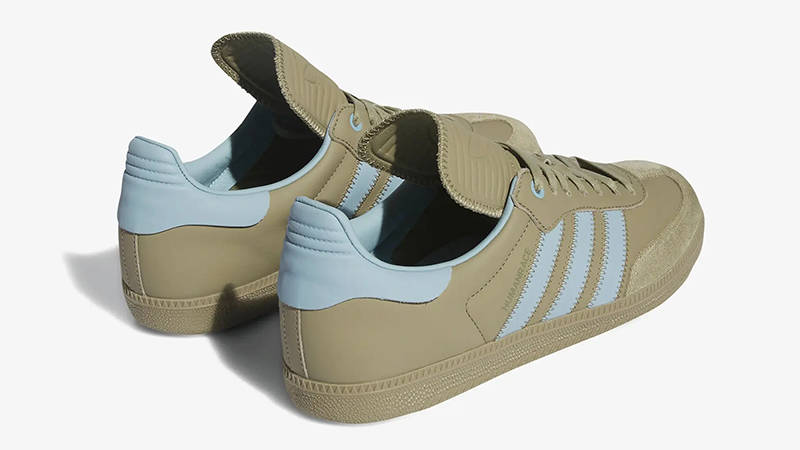 Pharrell x adidas Samba Humanrace Olive Blue Back