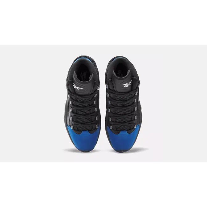 Reebok Question Mid Black Blue | Where To Buy | 100033164 | The  